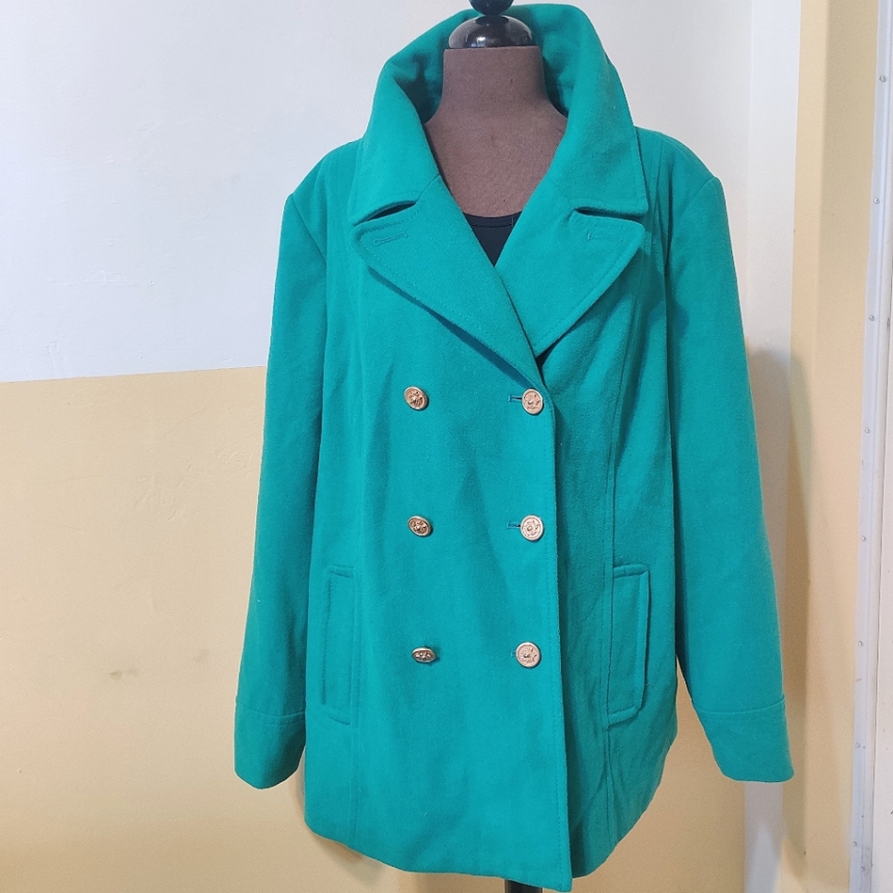Old Navy Teal Pea Coat